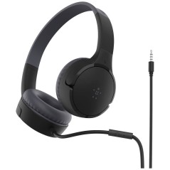 Belkin SoundForm Mini Wired Headphones - Black | Premium Sound Quality & Comfort